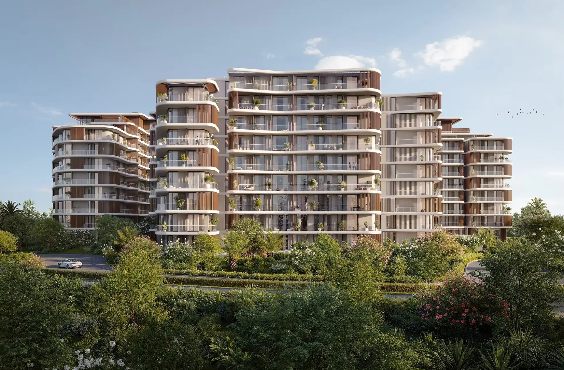 Architectural visualisation of The Cape, Al Barari
